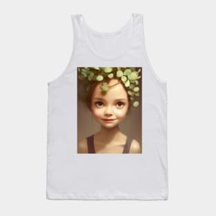 Spring Time Eucalyptus Girl Tank Top